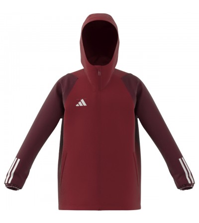 Kurtka dla dzieci adidas Tiro 23 Competition All-Weather czerwona HI4712