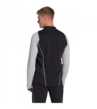 Bluza męska adidas Tiro 23 Competition Training Top czarno-szara HU1307