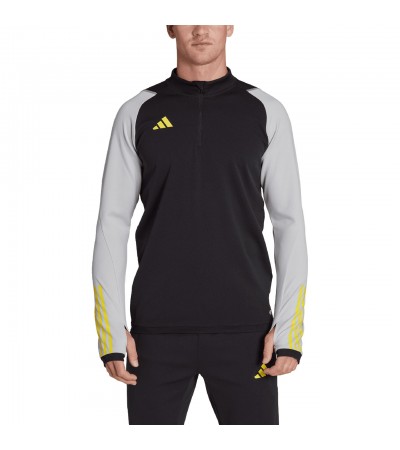 Bluza męska adidas Tiro 23 Competition Training Top czarno-szara HU1307