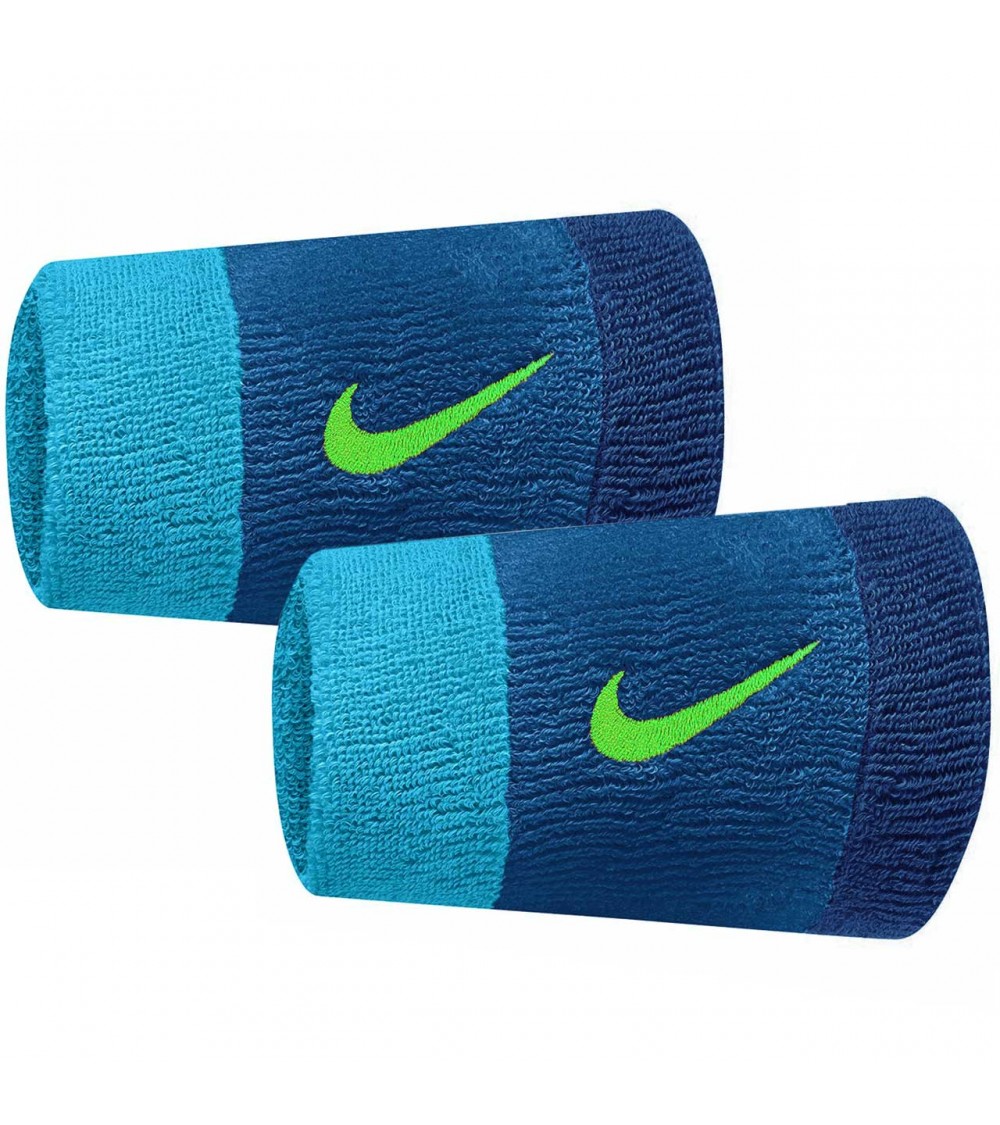 Frotka na rękę Nike szeroka Swoosh niebieska 2 szt. N0001586417OS