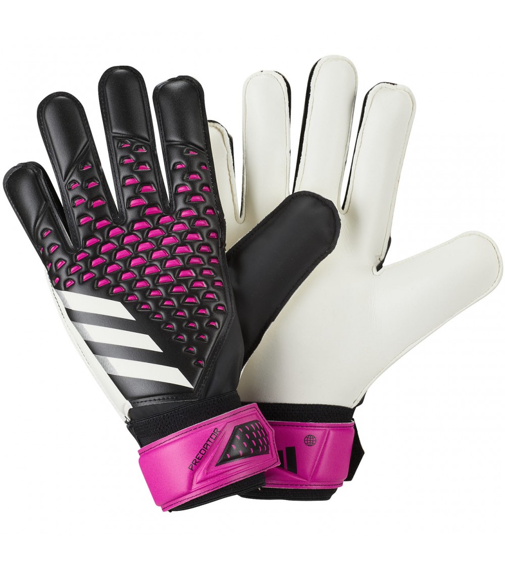 Rękawice bramkarskie adidas Predator Training czarno-różowe HN5587
