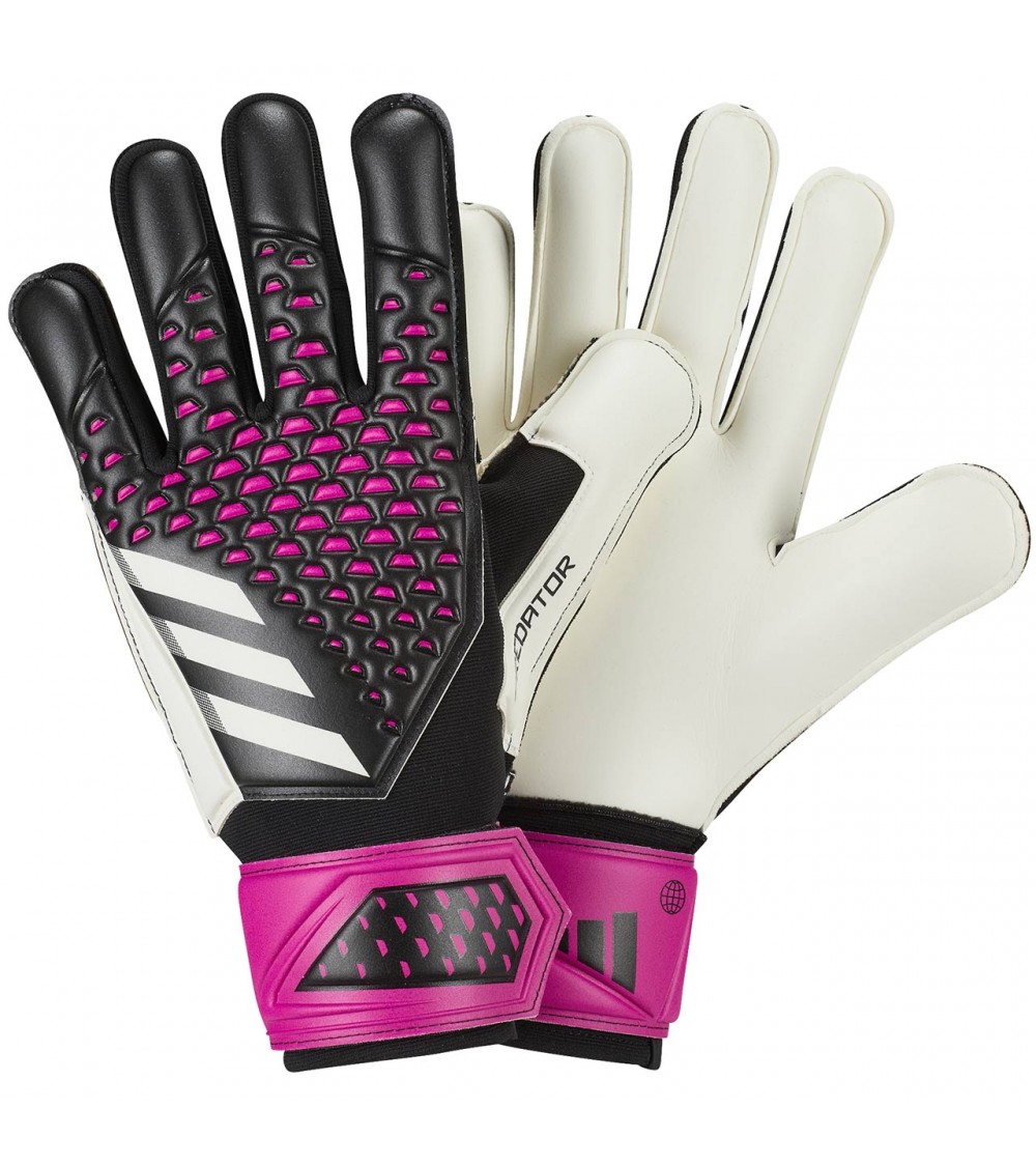 Rękawice bramkarskie adidas Predator Match czarno-różowo-białe HN3338