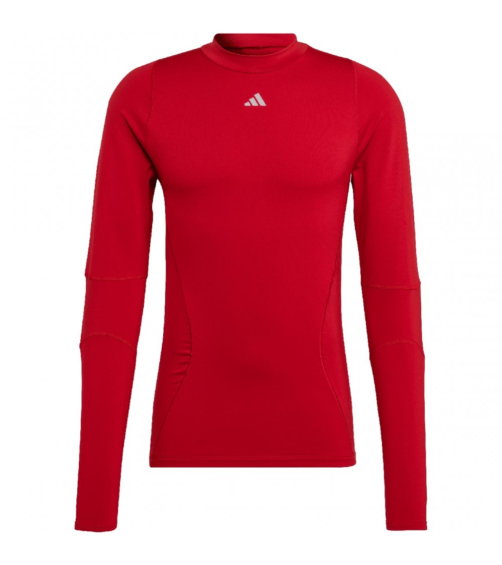 Koszulka męska adidas Techfit COLD.RDY Long Sleeve czerwona HP0572
