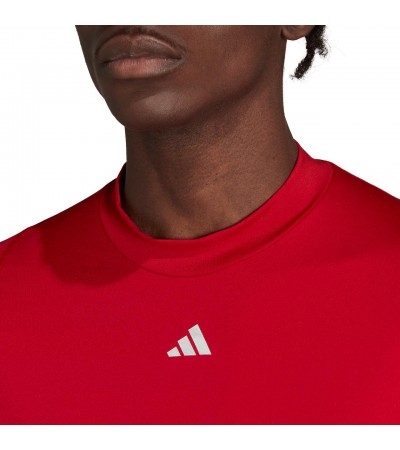 Koszulka męska adidas Techfit COLD.RDY Long Sleeve czerwona HP0572