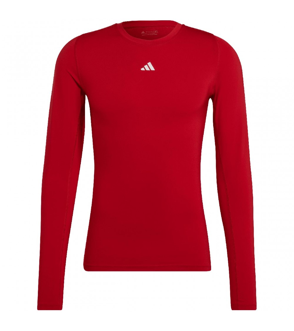 Koszulka męska adidas Techfit Aeroready Long Sleeve Tee czerwona HP0639