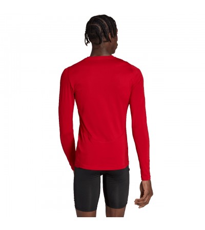 Koszulka męska adidas Techfit Aeroready Long Sleeve Tee czerwona HP0639