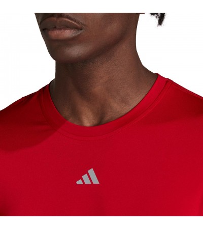 Koszulka męska adidas Techfit Aeroready Long Sleeve Tee czerwona HP0639