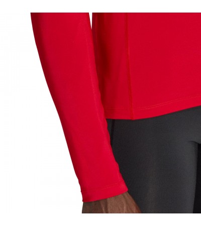 Koszulka męska adidas Techfit Aeroready Long Sleeve Tee czerwona HP0639