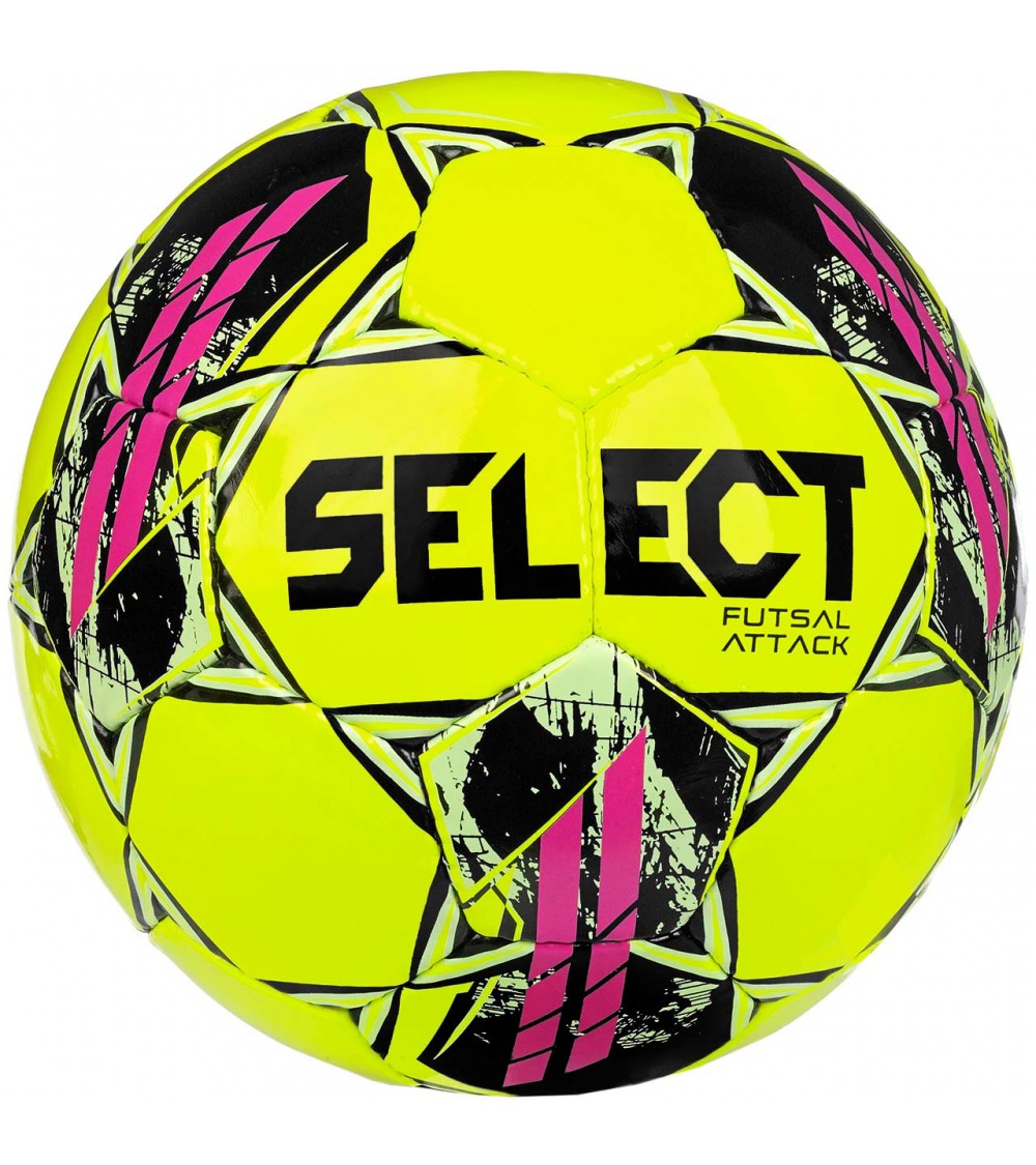 Piłka nożna Select Hala Futsal Attack v22 żółto-różowa 17623