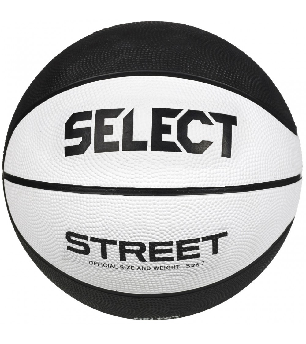 Piłka do koszykówki Select Street 2023 biało-czarna 12074