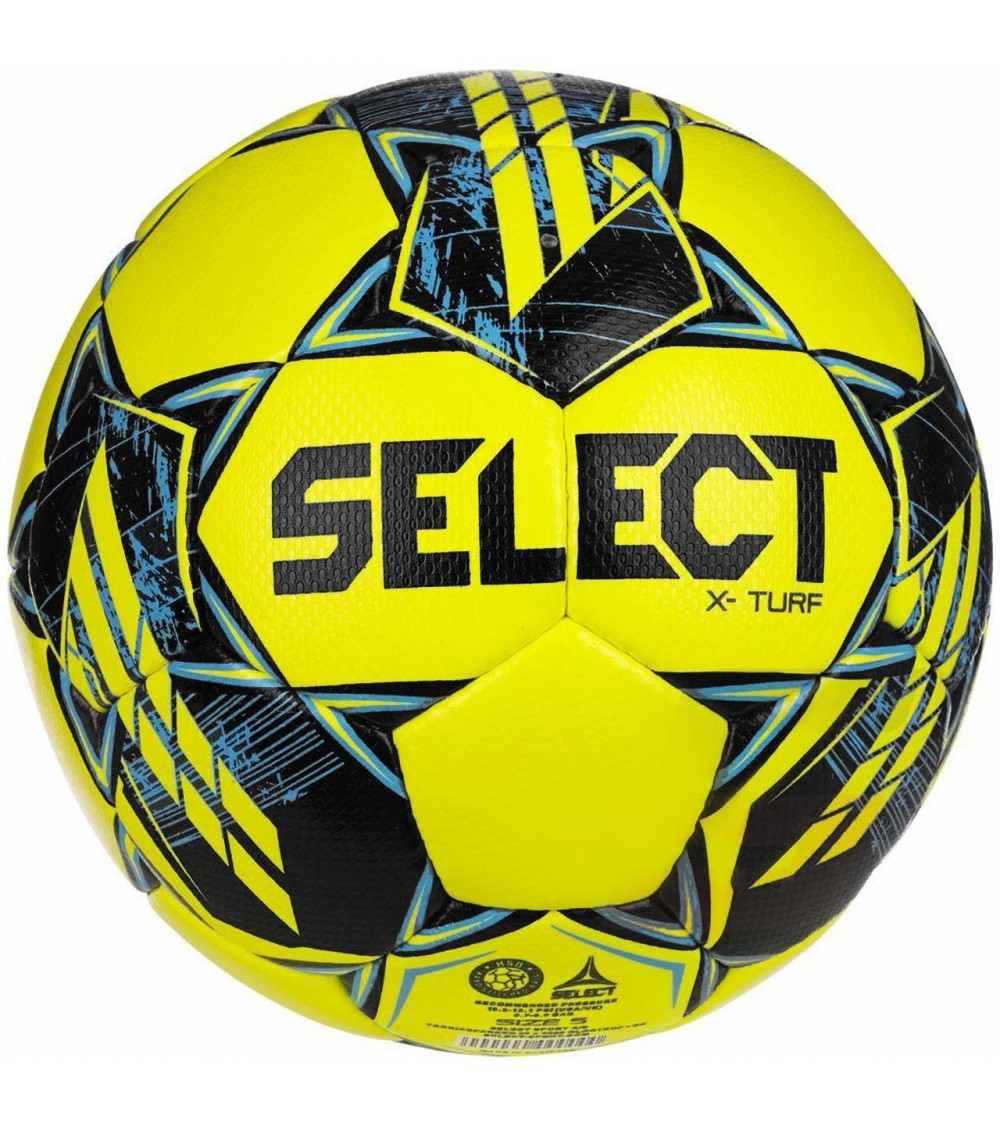 Piłka nożna Select X-Turf 5 v23 FIFA Basic żółto-niebieska 17785
