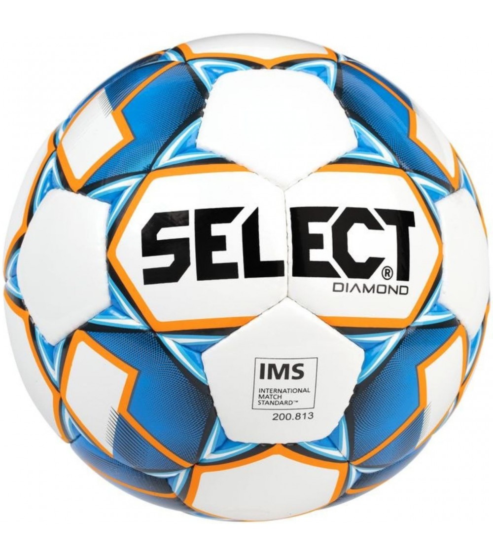 Piłka nożna Select Diamond 5 IMS 2019 biało-niebieska 15085