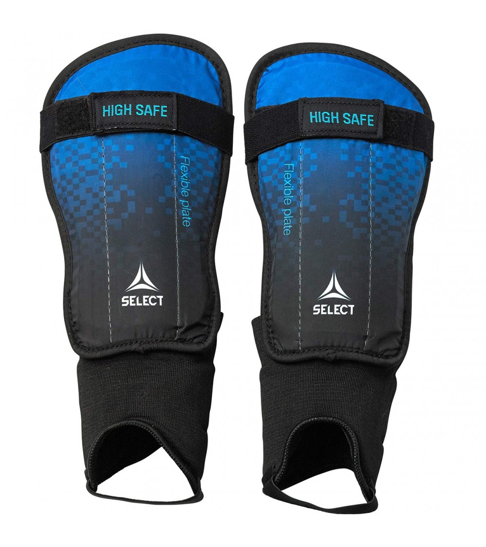 Ochraniacze piłkarskie Select High Safe czarno-niebieskie v23 17678