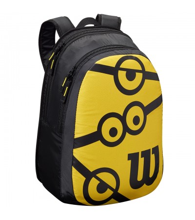 Rakieta do tenisa ziemnego Wilson Minions 25 Junior z plecakiem 3 7/8 żółta WR064310F001
