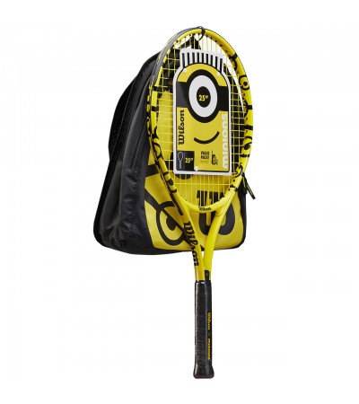 Rakieta do tenisa ziemnego Wilson Minions 25 Junior z plecakiem 3 7/8 żółta WR064310F001