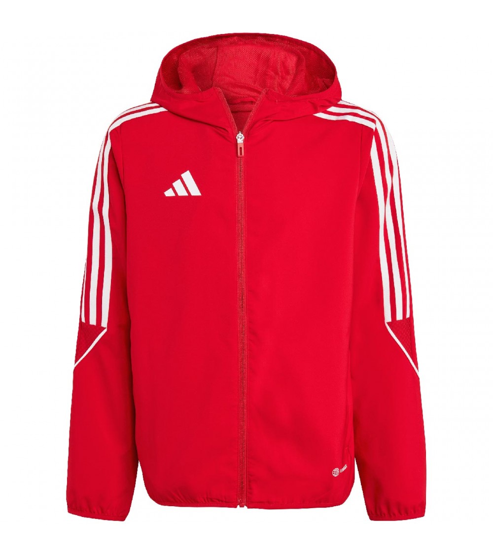 Kurtka dla dzieci adidas Tiro 23 League Windbreaker czerwona IA1624