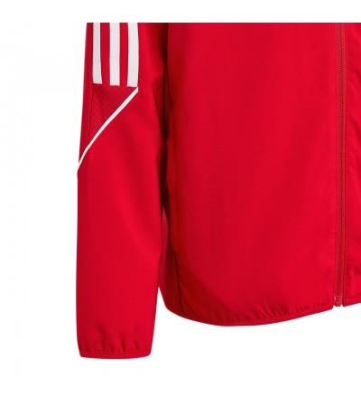 Kurtka dla dzieci adidas Tiro 23 League Windbreaker czerwona IA1624