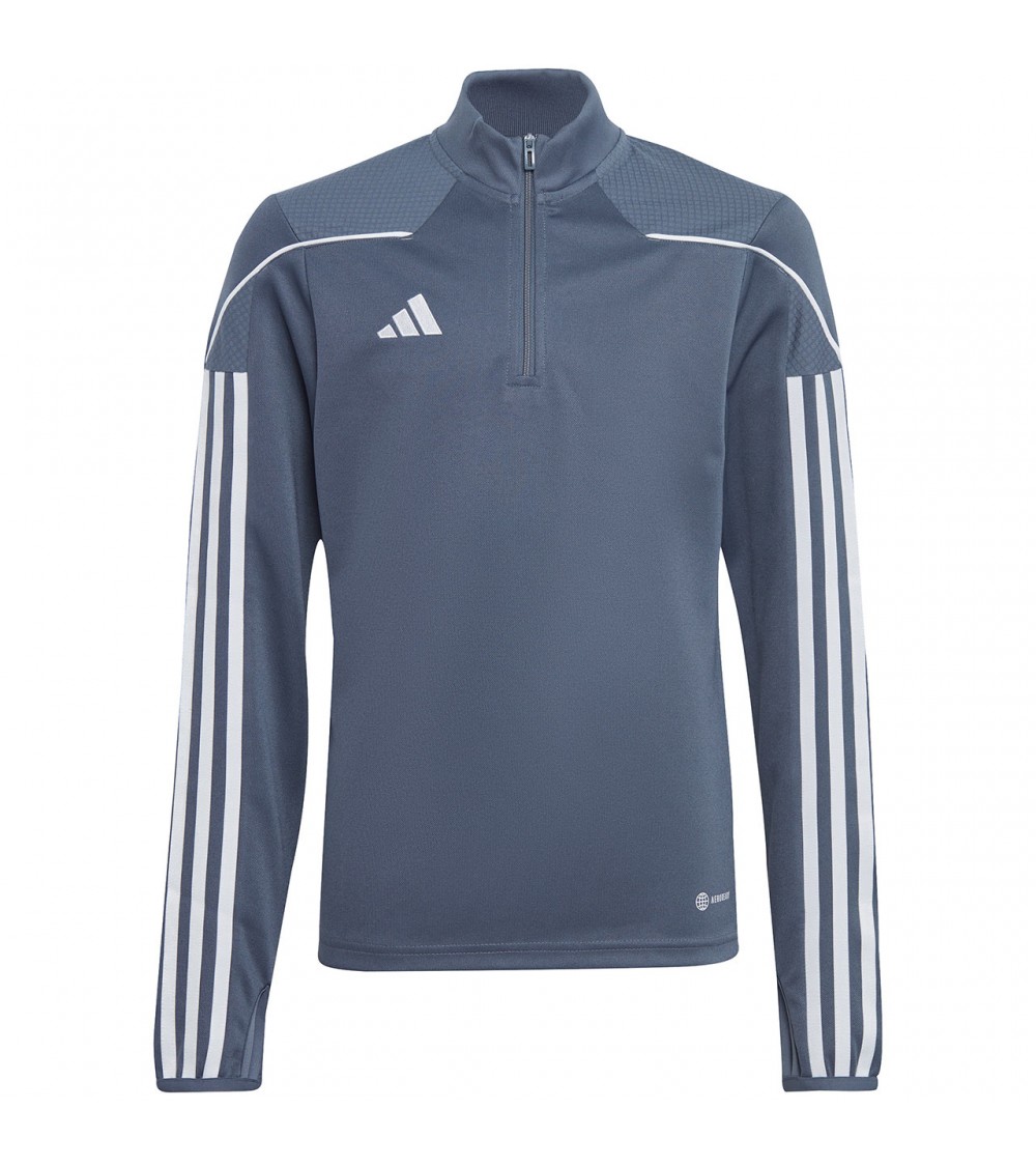 Bluza dla dzieci adidas Tiro 23 League Training Top szaro-biała HS3491