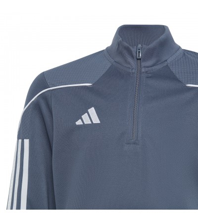 Bluza dla dzieci adidas Tiro 23 League Training Top szaro-biała HS3491