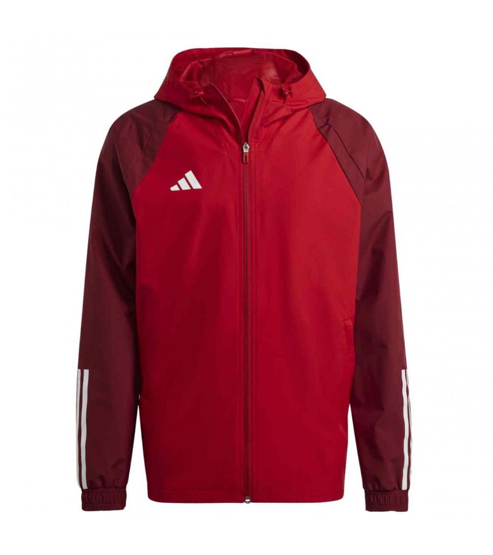 Kurtka męska adidas Tiro 23 Competition All Weather czerwona HE5653