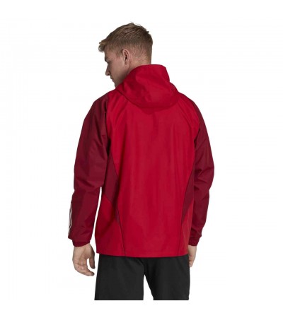 Kurtka męska adidas Tiro 23 Competition All Weather czerwona HE5653