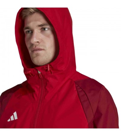 Kurtka męska adidas Tiro 23 Competition All Weather czerwona HE5653
