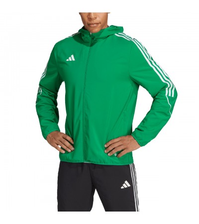 Kurtka męska adidas Tiro 23 League Windbreaker zielona IA1620
