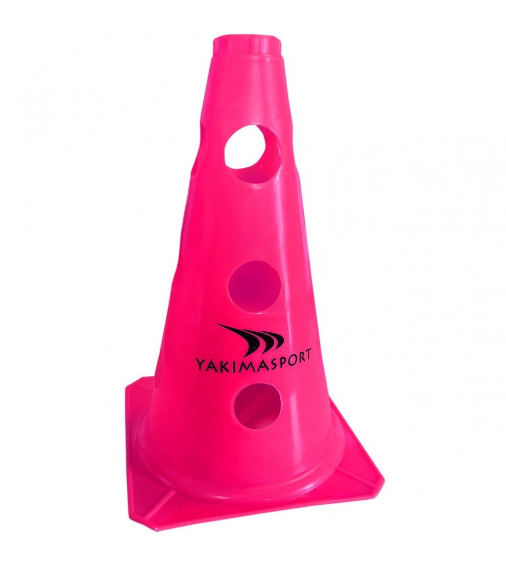 Pachołek z otworami Yakima Sport 23 cm różowy 100623