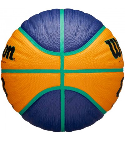 Piłka koszykowa Wilson Fiba 3x3 Junior żółto-niebieska WTB1133XB