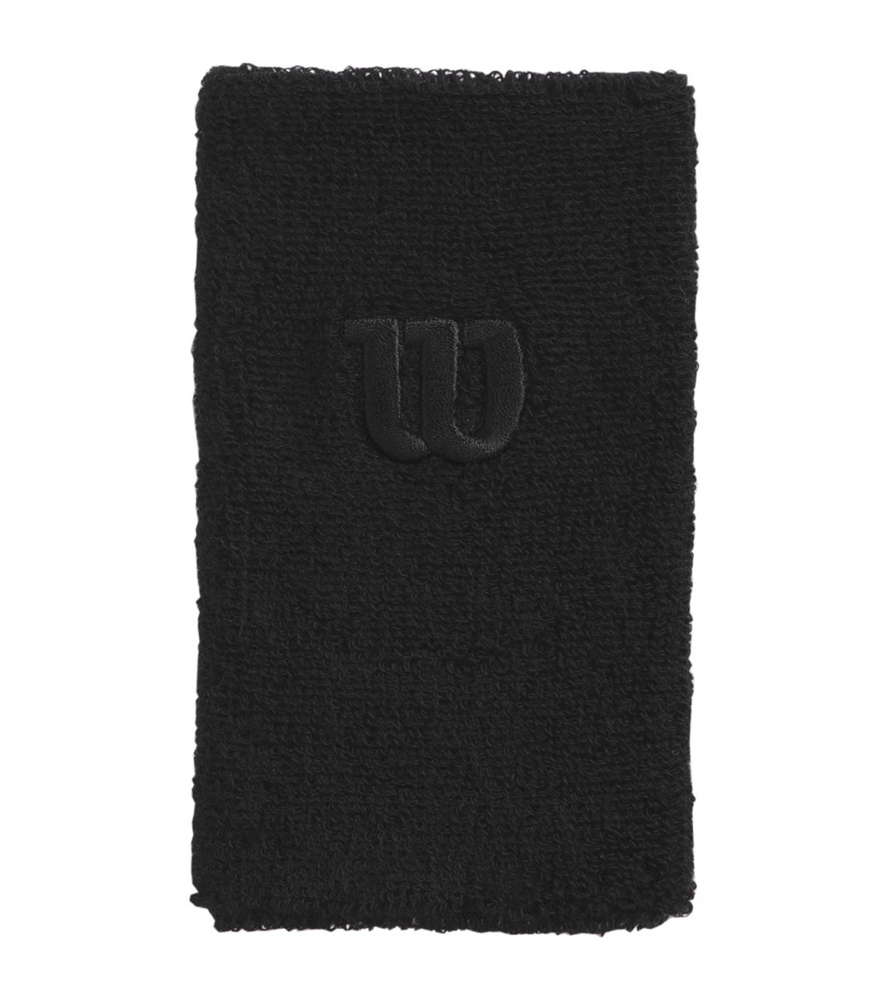 Frotka na rękę Wilson Extra Wide Wristband OSFA 2 szt. czarna WRA733528