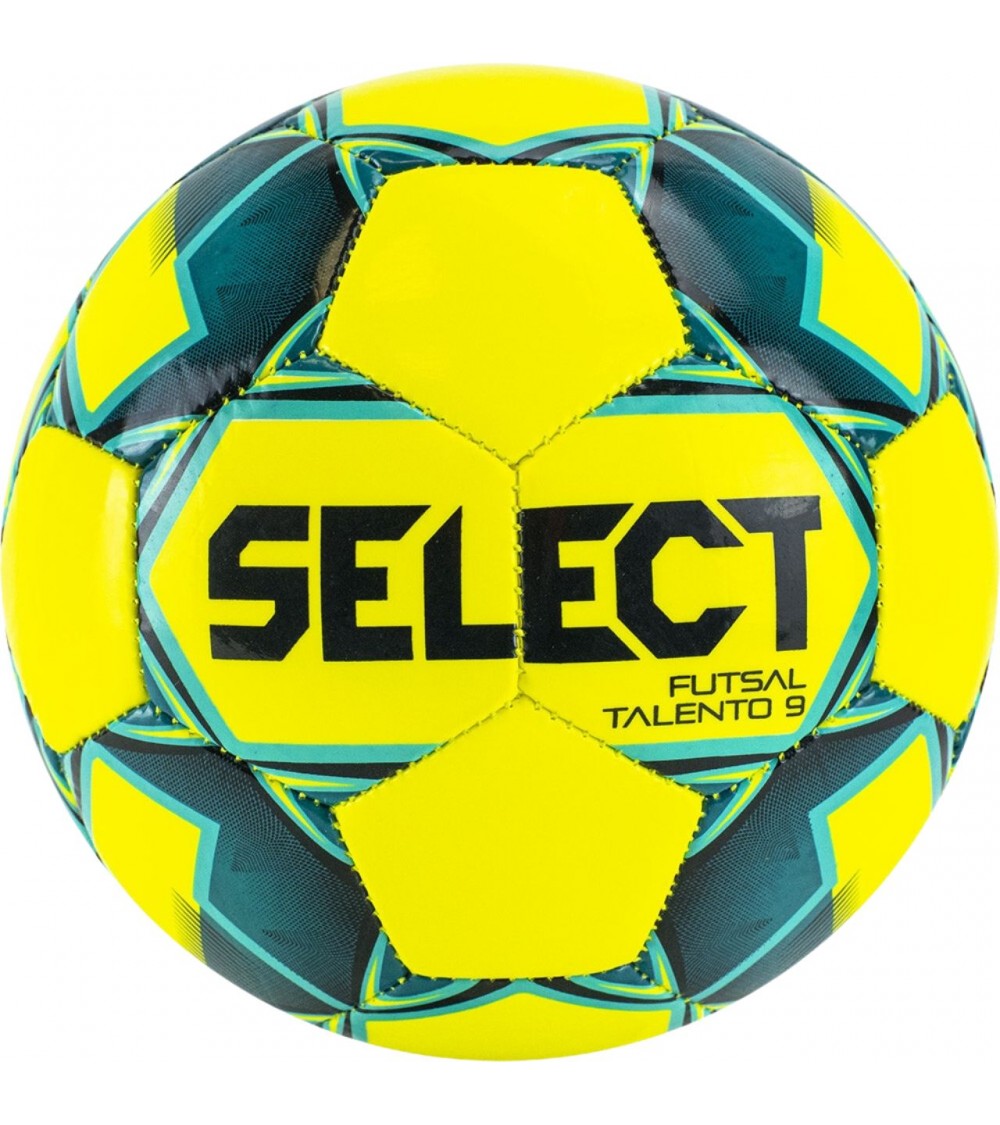 Piłka nożna hala Select Futsal Talento 9 MINI żółto-zielona 11305