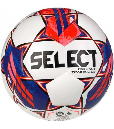 Piłka nożna Select Brillant Training DB biało-granatowo-czerwona  17847
