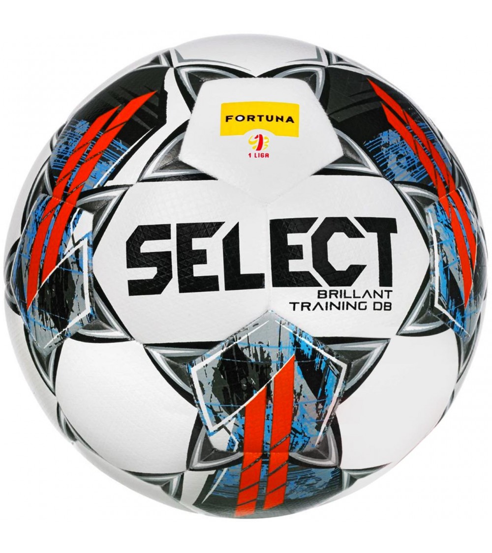 Piłka nożna Select Brillant Training DB Fortuna 1 Liga v22 biało-niebiesko-czerwona 17611