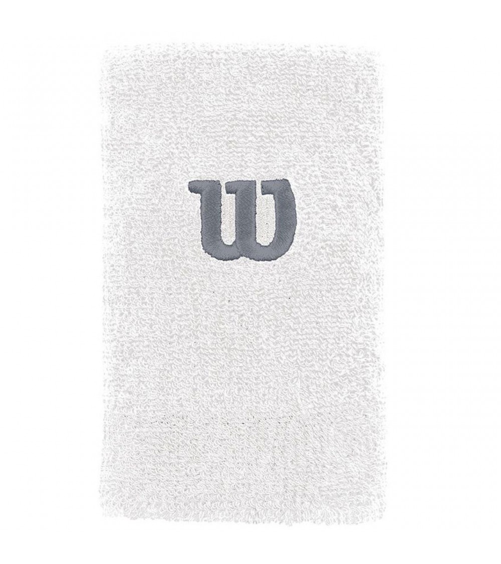 Frotka na rękę Wilson Extra Wide Wristband OSFA 2 szt. biała WRA733516