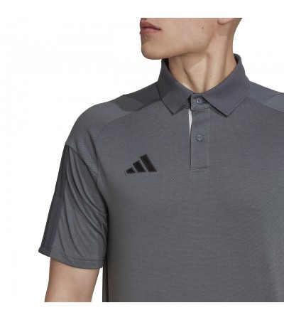 Koszulka męska adidas Tiro 23 Competition Polo szara HU1344