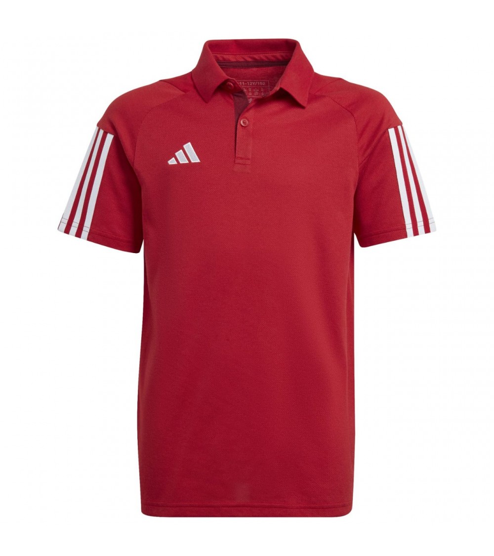 Koszulka dla dzieci adidas Tiro 23 Competition Cotton Polo czerwona HI4715