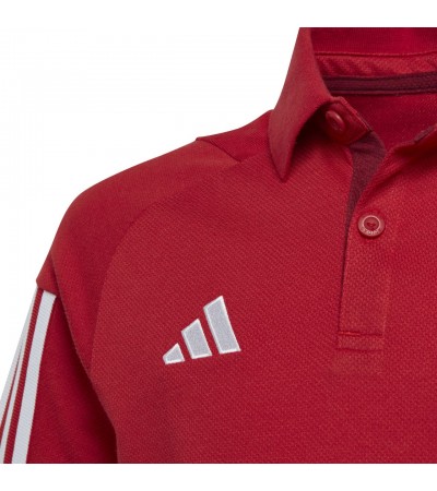 Koszulka dla dzieci adidas Tiro 23 Competition Cotton Polo czerwona HI4715