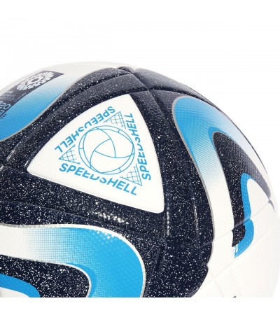 Piłka nożna adidas Oceaunz League biało-niebiesko-czarna HT9015