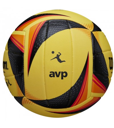 Piłka siatkowa Wilson AVP Replica Game żółto-czarno-pomarańczowa WTH01020XB