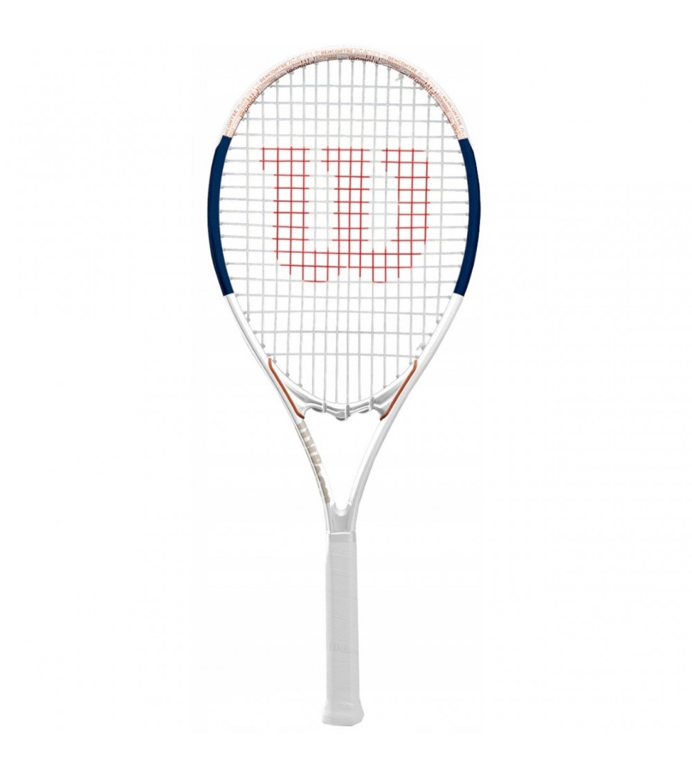 Rakieta do tenisa ziemnego Wilson Roland Garros Elite RKT 3 4 3/8 biało-granatowa WR086110U3