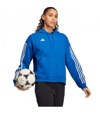 Bluza damska adidas Tiro 23 Competition Cotton Hoodie niebieska IC4617