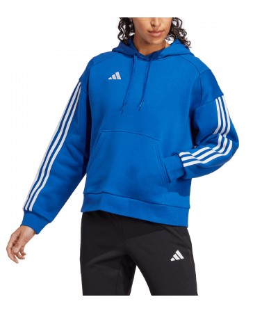 Bluza damska adidas Tiro 23 Competition Cotton Hoodie niebieska IC4617