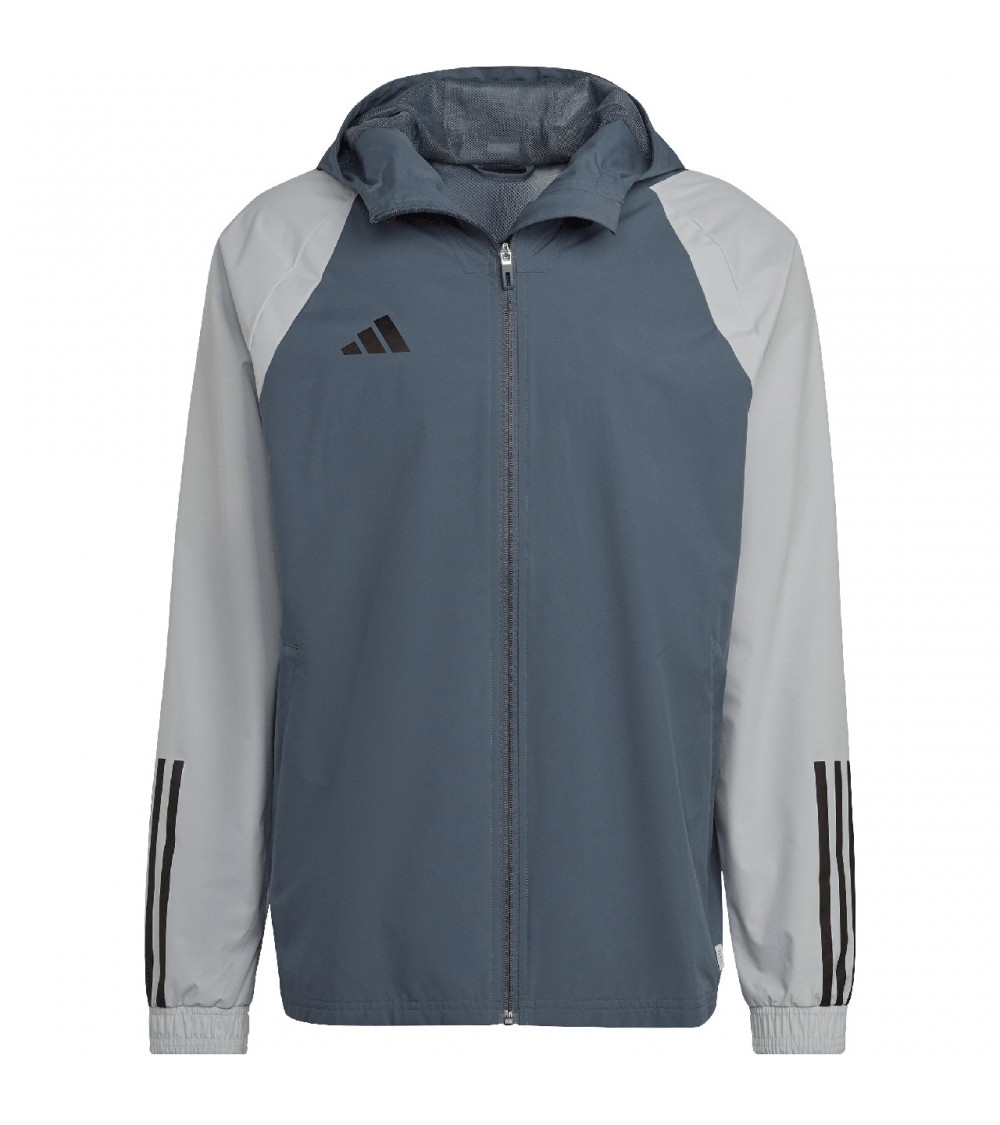 Kurtka męska adidas Tiro 23 Competition All-Weather szara HU1320