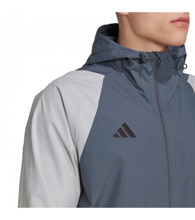 Kurtka męska adidas Tiro 23 Competition All-Weather szara HU1320