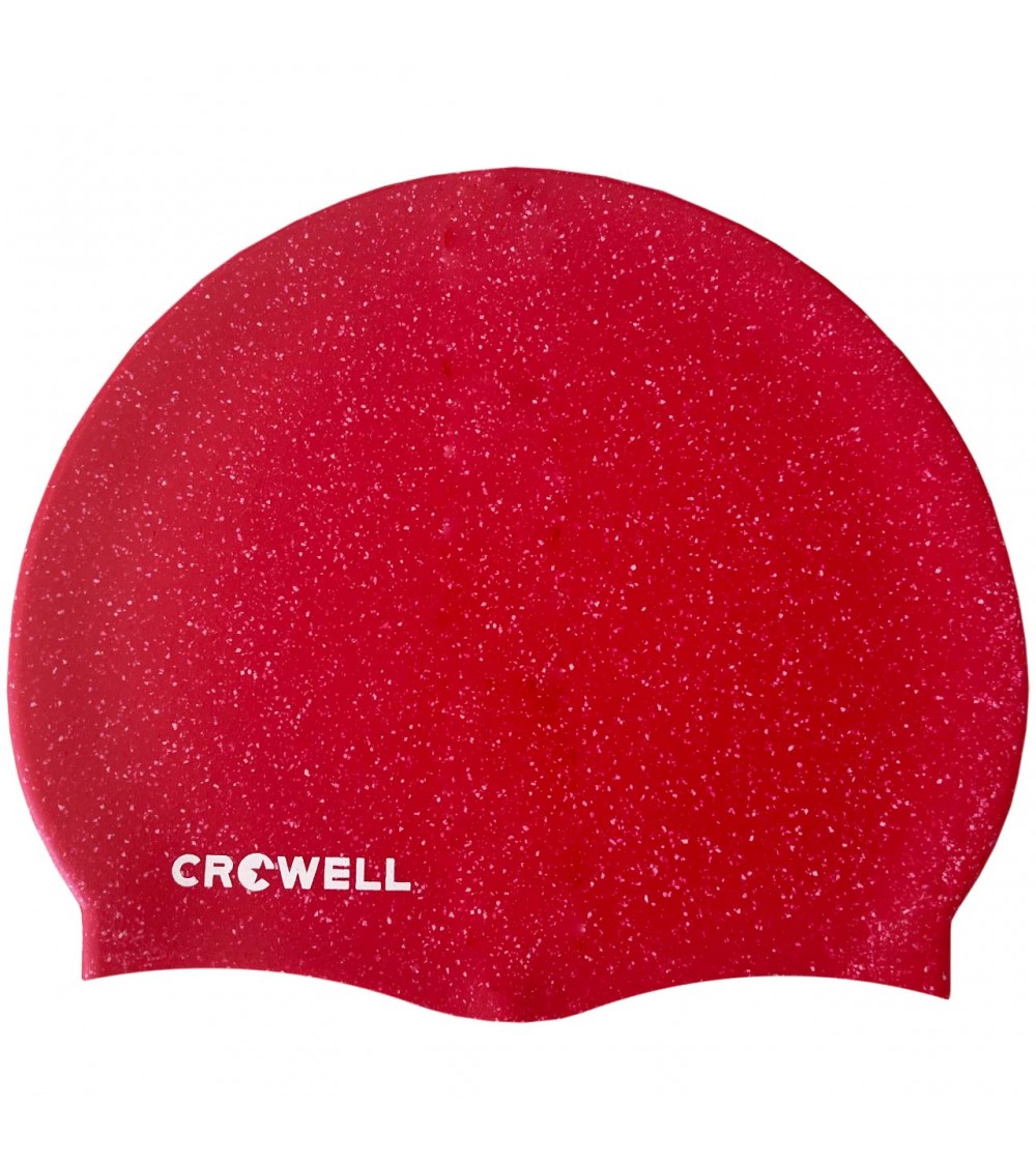 Czepek pływacki silikonowy Crowell Recycling Pearl czerwony kol.9