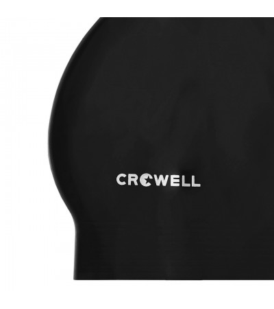 Czepek pływacki latex Crowell Atol czarny kol.1