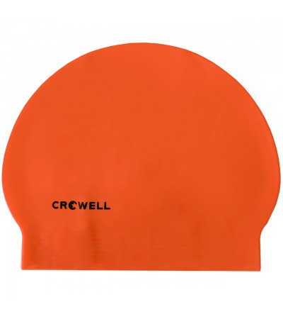 Czepek pływacki latex Crowell Atol pomarańczowy kol.3