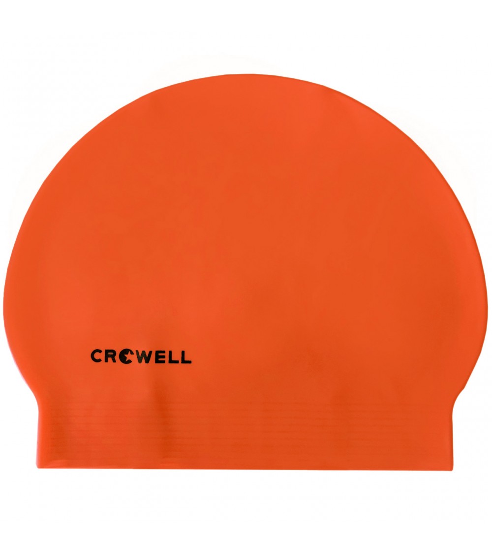 Czepek pływacki latex Crowell Atol pomarańczowy kol.3