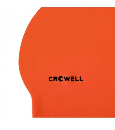 Czepek pływacki latex Crowell Atol pomarańczowy kol.3