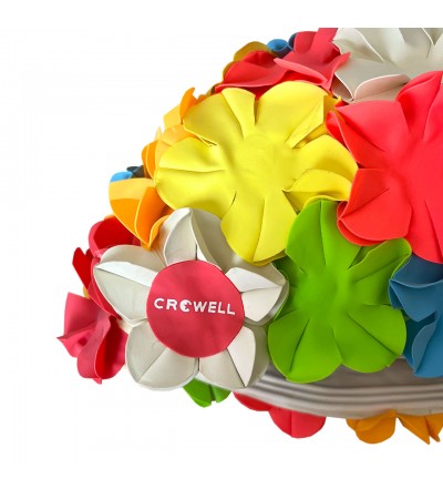 Czepek pływacki Crowell Kwiaty Flower kolorowy kol.6